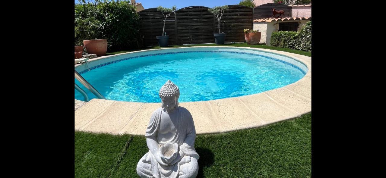 Piscine Cosy, 3 Chambres, 3 Sdb, Havre De Paix A 10 Min Des Plages Mauguio Extérieur photo